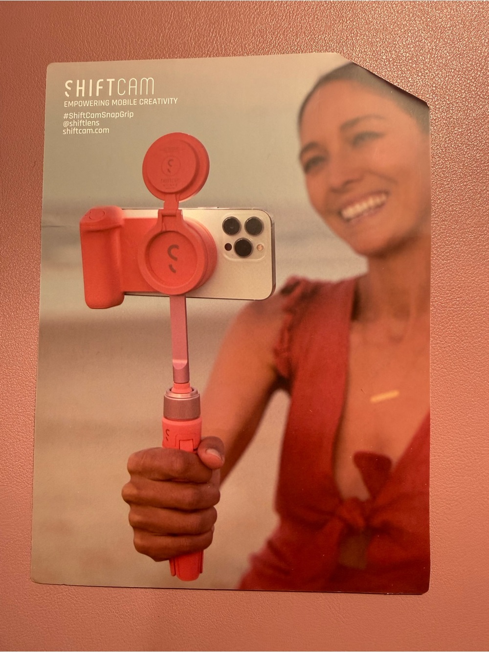 ShiftCam Pink Mobile Camera Grip & Lens Holder
